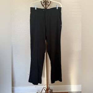 Purple Label Healing Hands Black Scrub Pants Drawstring Size L